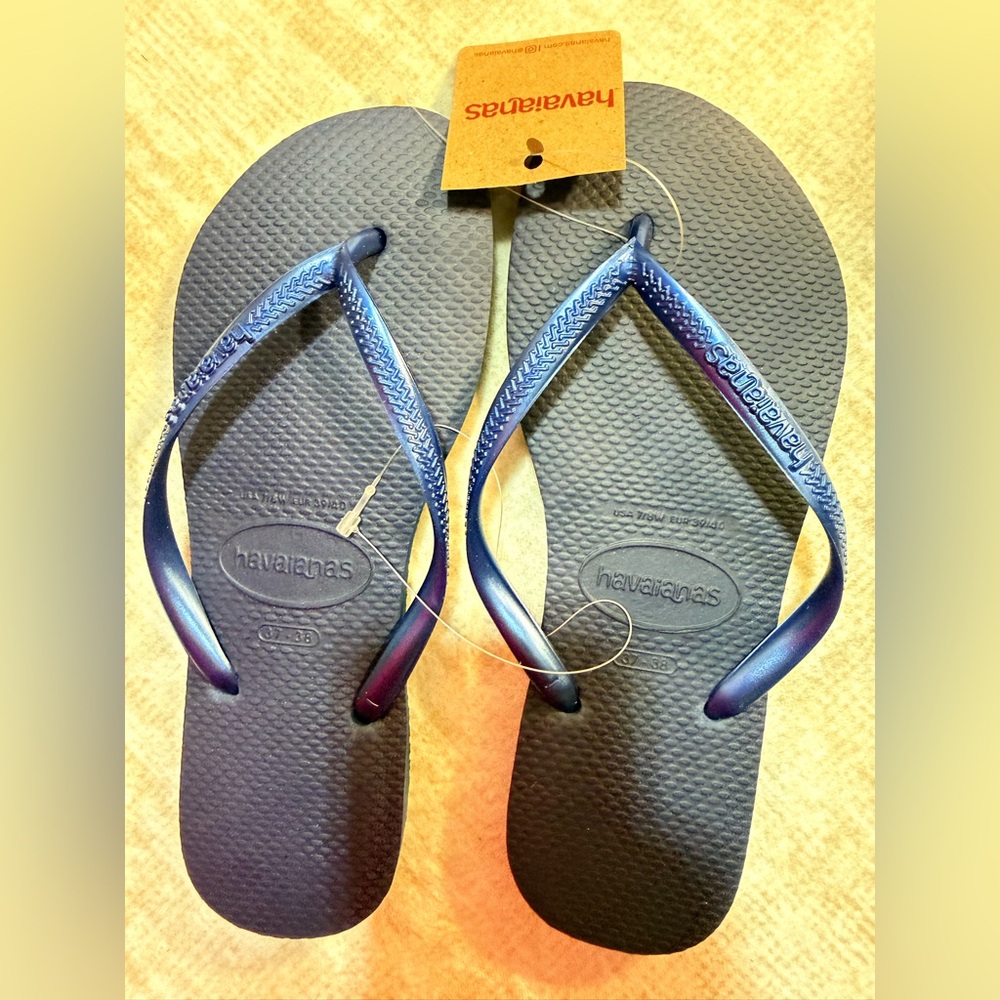 Havaianas Navy Blue Ombre Flip Flops